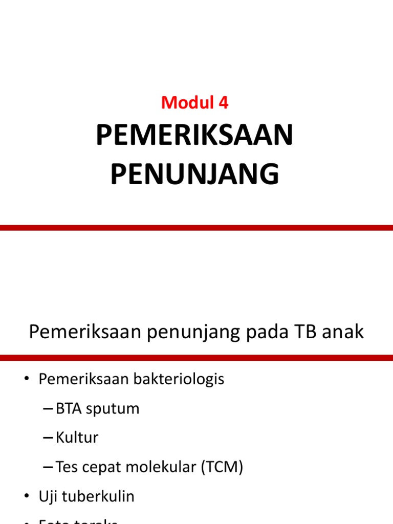 4. Pemeriksaan penunjang