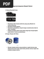 Komponen-Komponen Minyak Pelincir