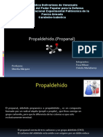 Procesos. Propanal