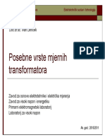 Cjelina 3 - Posebne Vrste Mjernih Transformatora