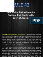 Petition For Review From The Regional Trial Courts To The Court of Appeals