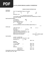 Steel Design Calculations From Loading Conditions