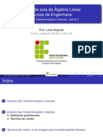 Semana 08 - Transformacoes Lineares Parte2