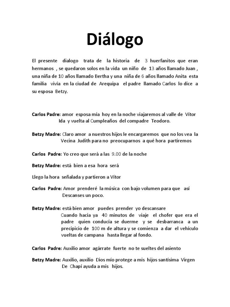 Modelo de Dialogo | PDF | Amor