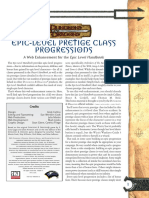 D&D Epic Level Handbook - Epic Progressions