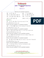 10 Maths NcertSolutions Chapter 4 1
