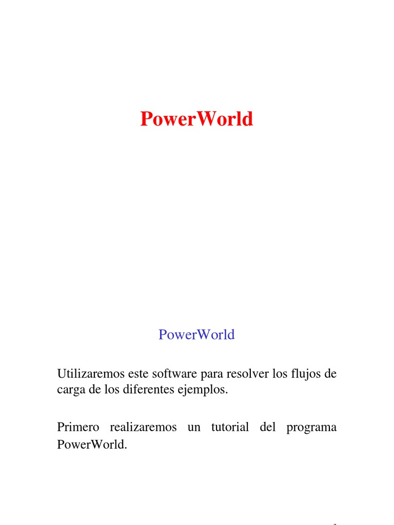 Tutorial de PowerWorld: Flujos de Carga | PDF | Ingenieria Eléctrica ...