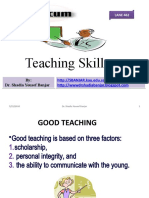 Teaching Skills by Dr. Shadia Yousef Banjar