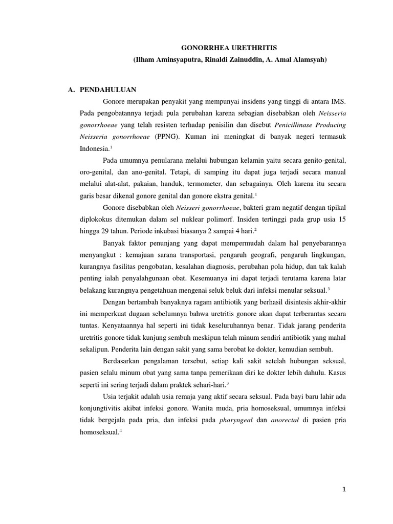 Uretritis Gonore PDF