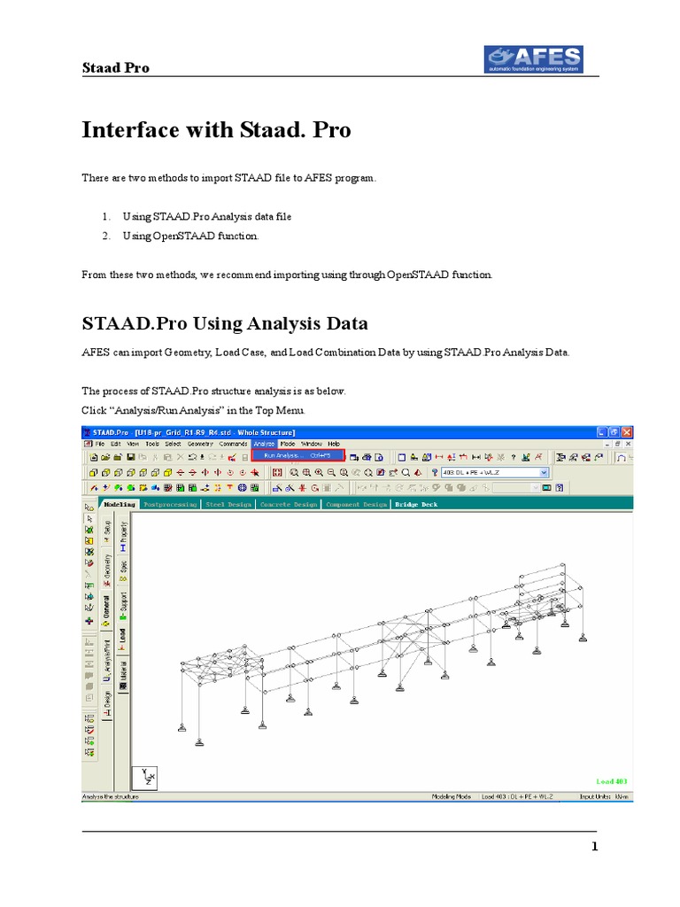 51 Interface With Staad Pro Doc Pdf Computer File Portable
