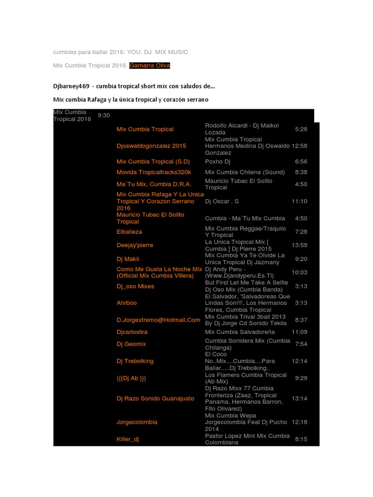 Cumbias Para Bailar 2016 cumbias para bailar 2016
