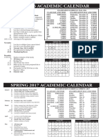 Fall 2016 Academic Calendar: October 2016 September 2016