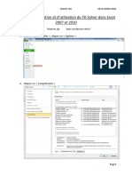 Tuto FDsolver Installation Et Utilisation Sous Excel 2007 Et 2010