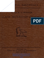 Gardiner Late Egyptian Stories PDF