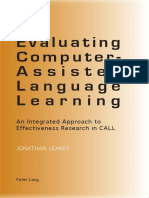 Leakey - Evaluating Computer-Assisted Language Learning: An Integrated Approach To Effectiveness Research in CALL