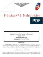 Práctica Nº2 Malnutrición