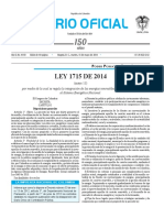 Ley 1715 de 2014 Diario Oficial PDF