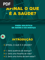 9- Visão Holística de Saúde e Doença