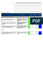 Lista de verificación EHS