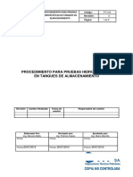 Procedimiento para Pruebas Hidrostáticas PDF