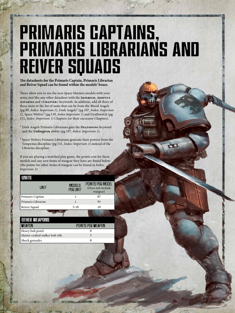 Primaris Marines Release 02 July 8th PDF | PDF