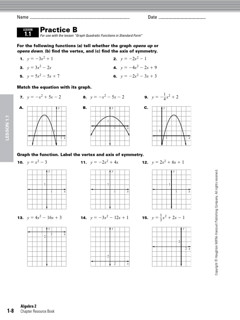 1 1 Practice B Mathematical Relations Mathematical Concepts
