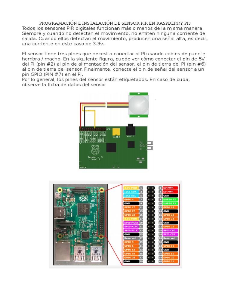 Control de Sensor Movimiento | PDF | Python (lenguaje de programación ...