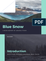 Blue Snow: A Book Report by Amanda Tyson