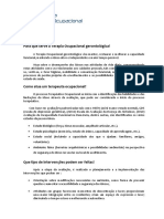 Terapia Ocupacional Gerontológica