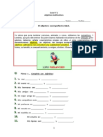 Guía sobre adjetivos calificativos