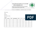 7.7.1.4 Form Monitoring Anestesi Lokal