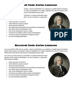 Research Task Carlos Linnaeus