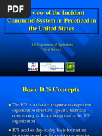 Incident Command System As Practiced in The US