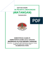 Daftar Hadir Pembina Dan Anggota 2016