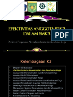 Efektifitas p2k3 Dalam smk3