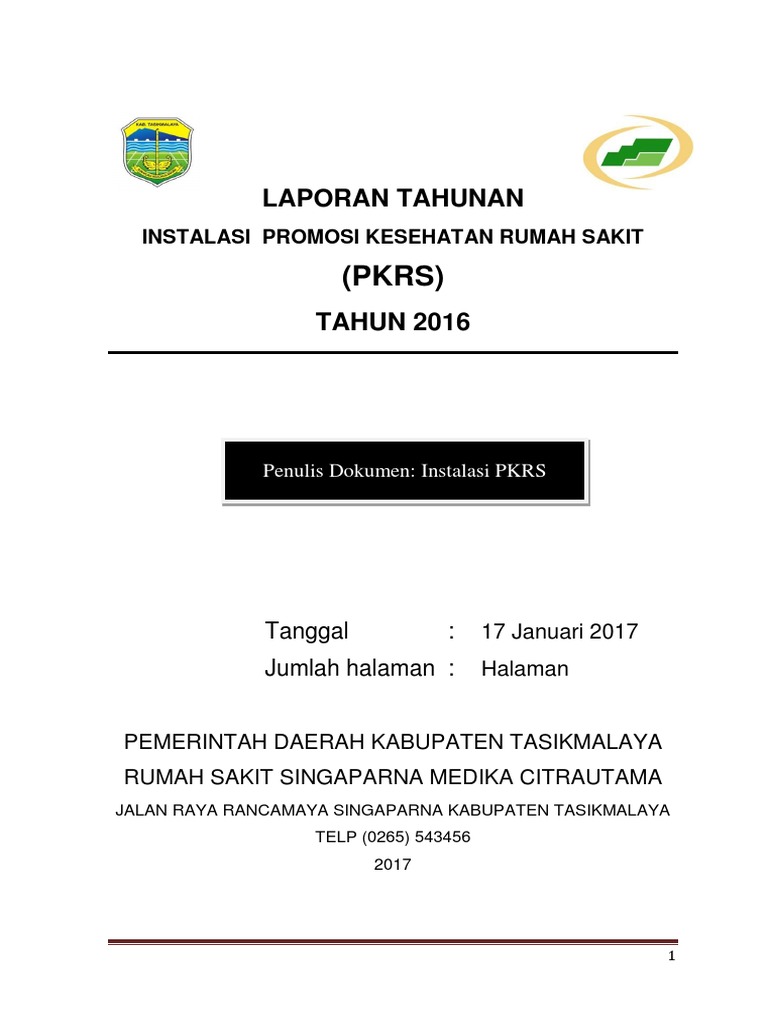 Contoh Halaman Pengesahan RPP PKRS | PDF