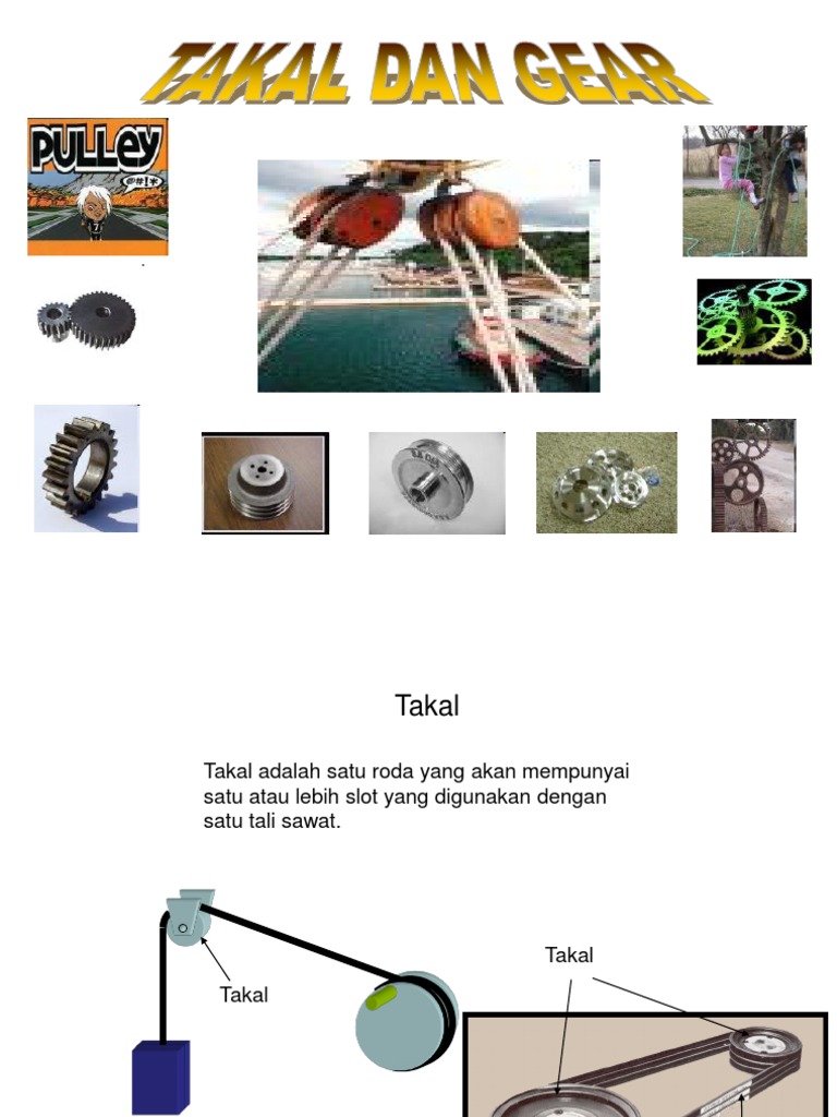 Asas Electromekanikal Pulley and Gear PDF