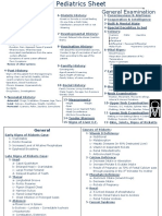 Pediatrics Sheet Taking