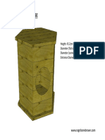 Hexagon Cat House Dims & Cut List