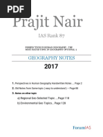 Prajit Nair Geography Notes Xaam - in | PDF
