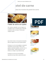 Pastel de Carne Con Queso