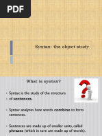 Syntax - The Object Study