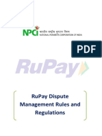 RuPay Dispute Management Rules Summary