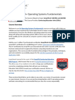 A Operating Systems Fundamentals Course Map