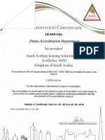 Sassco Certificate