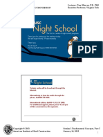 Night School Session 1 - Fundamental Concepts, Part I