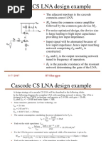 Cascode CS LNA Design Example