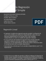 Análisis de Regresión Lineal Simple Completo