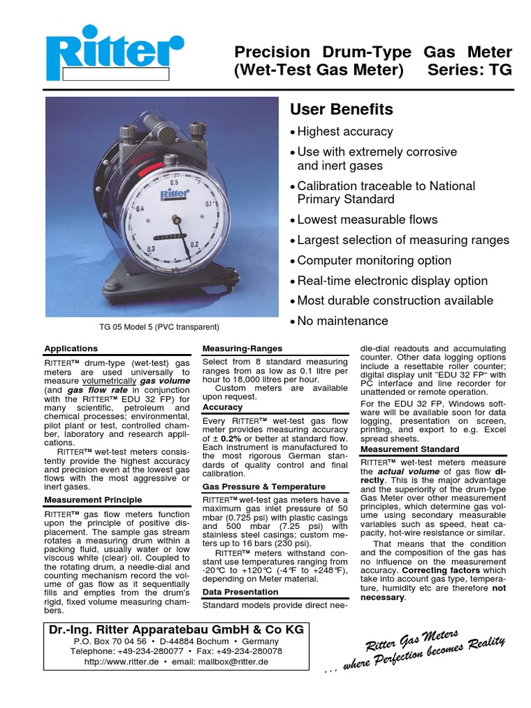 Wet Gas Meter | PDF | Flow Measurement | Gases