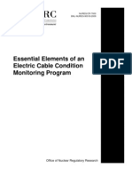 Essential Elements of An Electric Cable Condition Monitoring Program